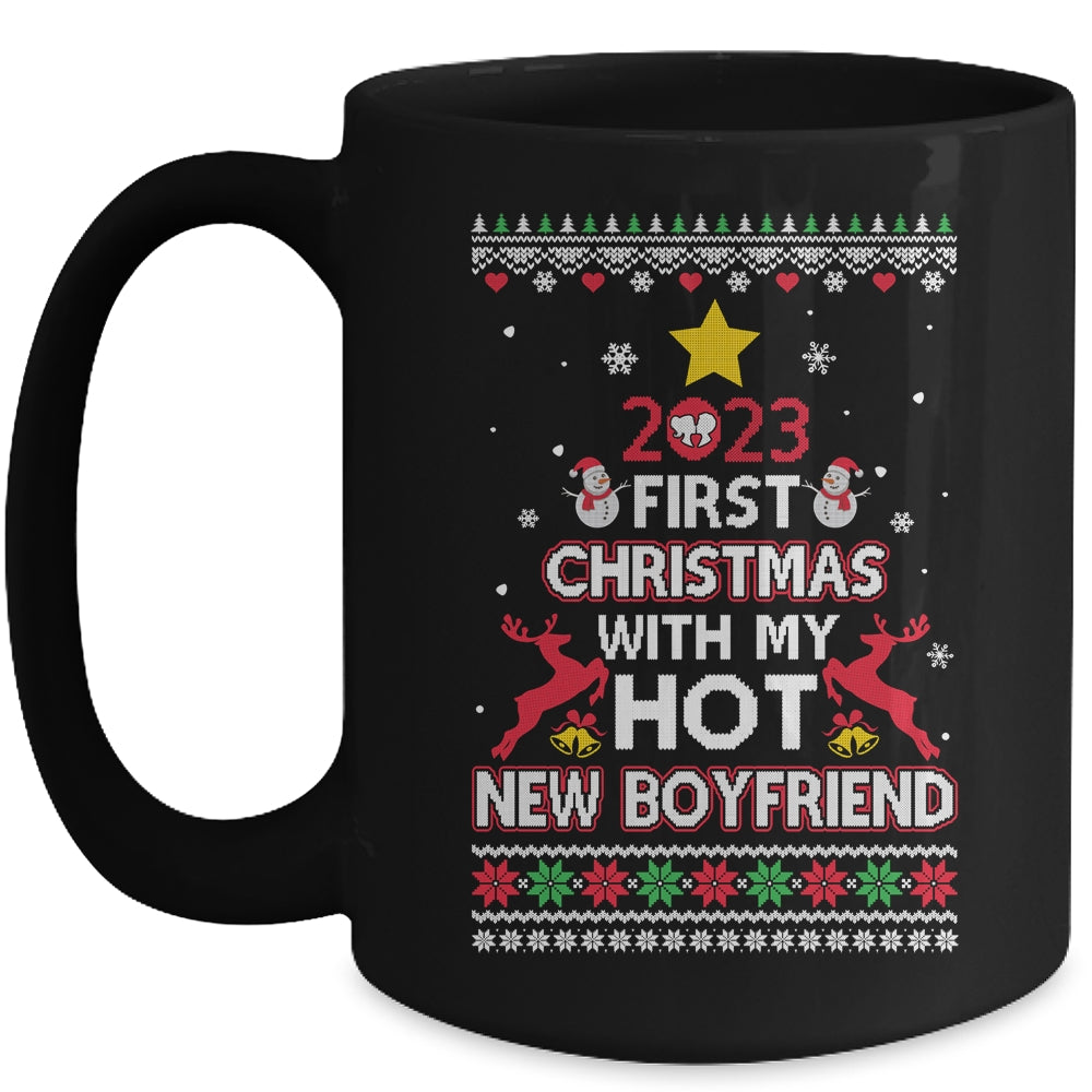 2023_First_Christmas_With_My_Hot_New_Boyfriend_Ugly_Mug_15oz_Mug_Black_front.jpg