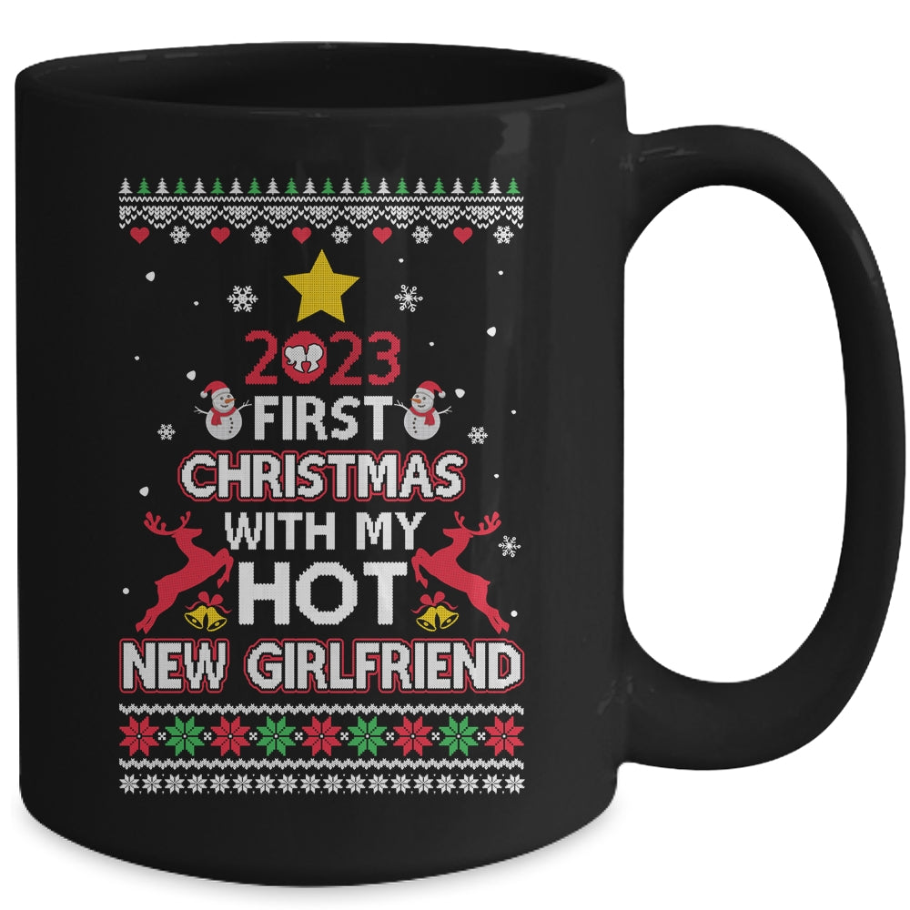 2023_First_Christmas_With_My_Hot_New_Girlfriend_Ugly_Mug_15oz_Mug_Black_back.jpg