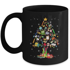 Art Xmas Tree Decor Art Teacher Ugly Artist Christmas Mug