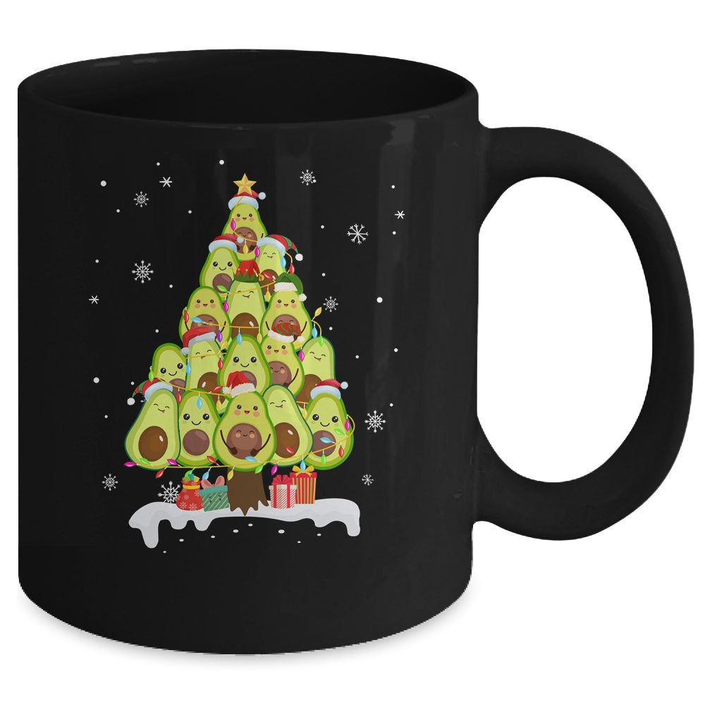 Avocado_Tree_Christmas_Light_Funny_Christmas_Vegans_Gifts_Mug_11oz_Mug_Black_back.jpg