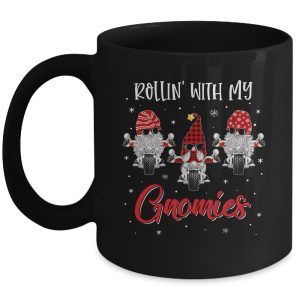 Biker Christmas Gnomes Biker Garden Christmas Gnome Mug