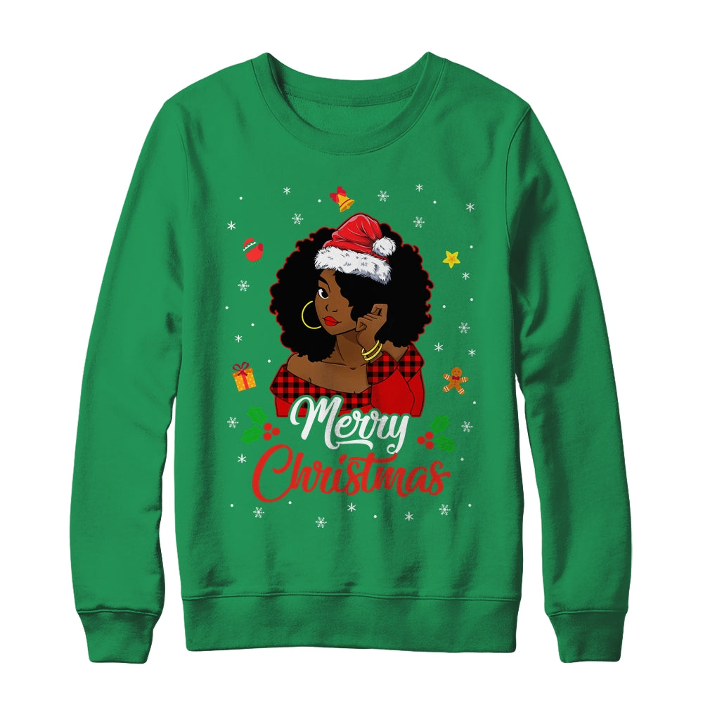 Black_African_Girl_American_Melanin_Christmas_Santa_Hat_Crewneck_Sweatshirt_Irish_Green.jpg