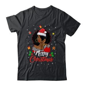 Black African Girl American Melanin Christmas Santa Hat Xmas