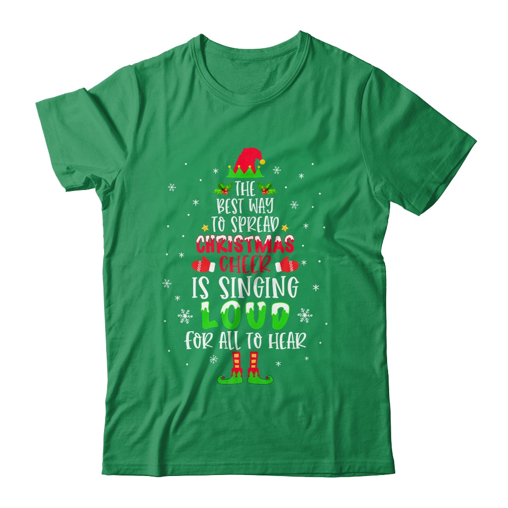 Christmas_Cheer_Is_Singing_Loud_For_All_To_Hear_Santa_Elf_Classic_T-Shirt_Irish_Green.jpg