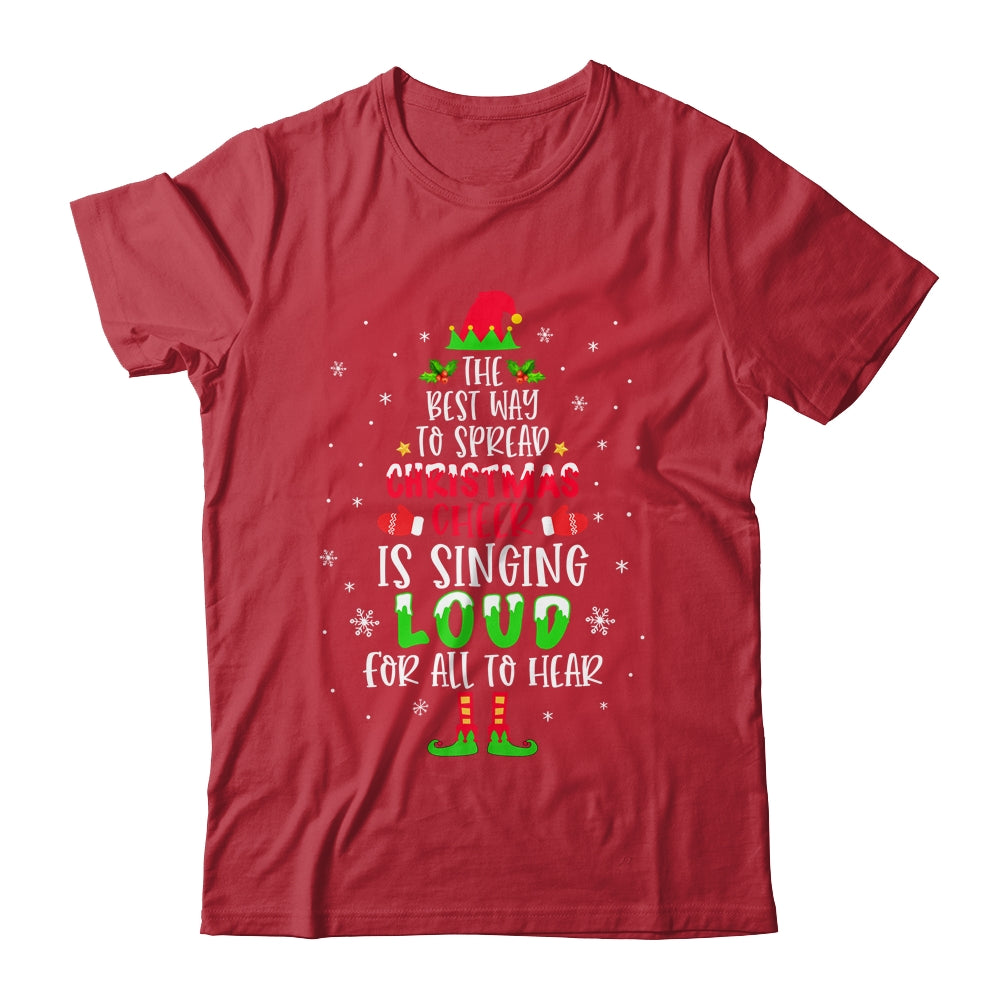 Christmas_Cheer_Is_Singing_Loud_For_All_To_Hear_Santa_Elf_Classic_T-Shirt_Red.jpg