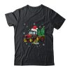 Christmas Farm Tractor Christmas Tree Lights Santa Farmer