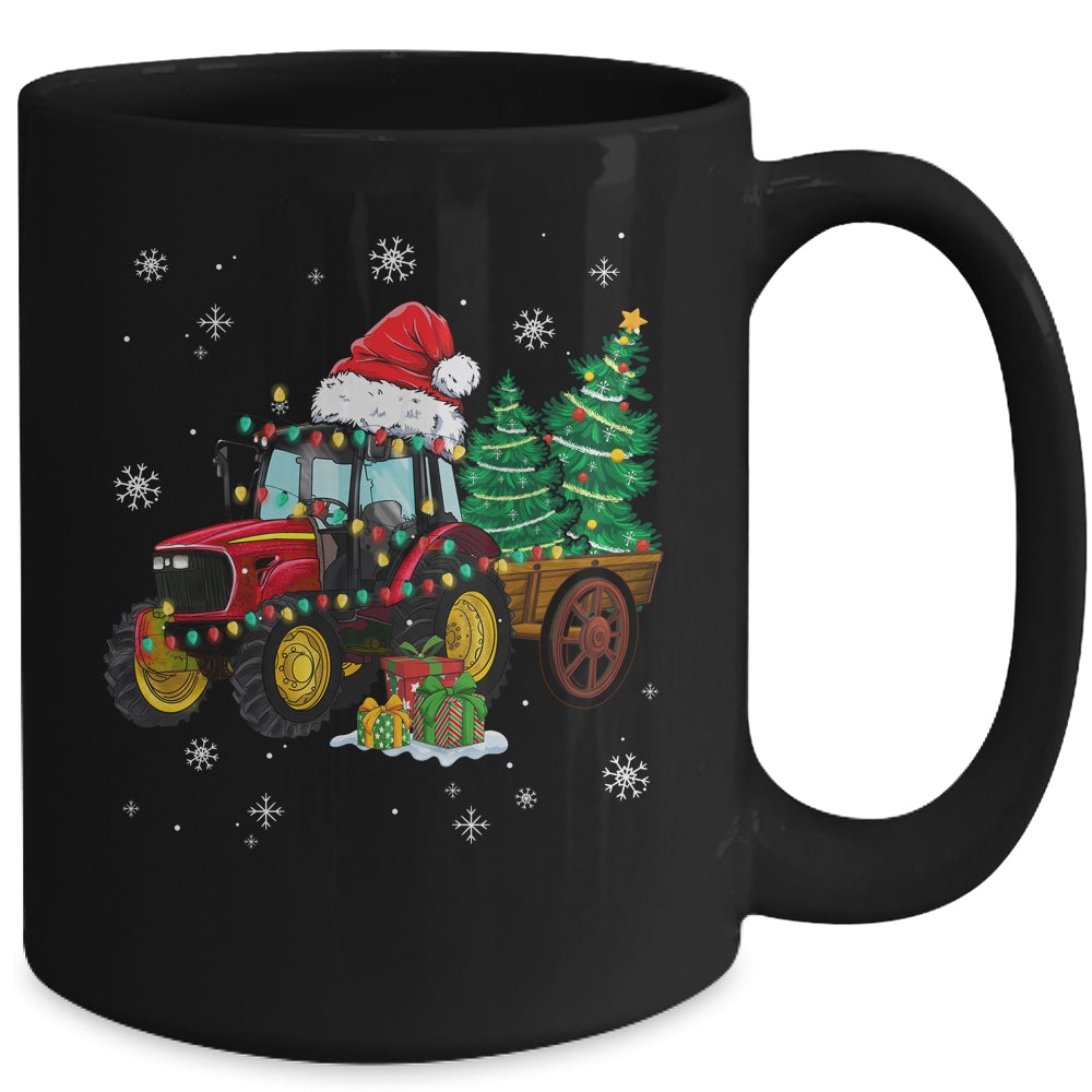 Christmas_Farm_Tractor_Christmas_Tree_Lights_Santa_Farmer_Mug_15oz_Mug_Black_back.jpg