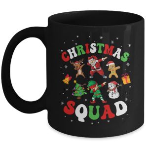 Christmas Squad Santa Dabbing Elf Family Matching Xmas Mug