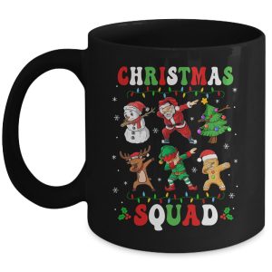 Christmas Squad Santa Dabbing Reindeer Elf Family Matching Mug