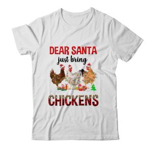 Dear Santa Just Bring Chickens Christmas Chicken Lovers Xmas