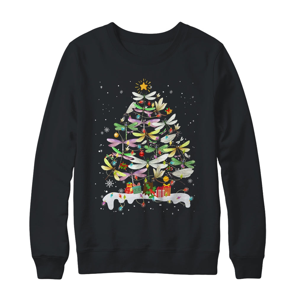 Dragonfly_Bird_Xmas_Christmas_Tree_Lights_Swarm_Nymph_Crewneck_Sweatshirt_Black.jpg