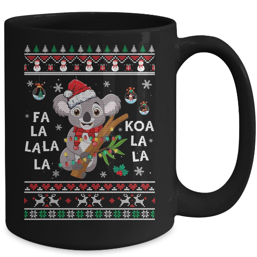 Fa_La_La_Koala_La_La_Cute_Koala_Bear_Santa_Christmas_Koala_Mug_15oz_Mug_Black_back.jpg