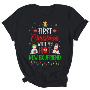 First Christmas With My Hot New Boyfriend Funny Couple Gift