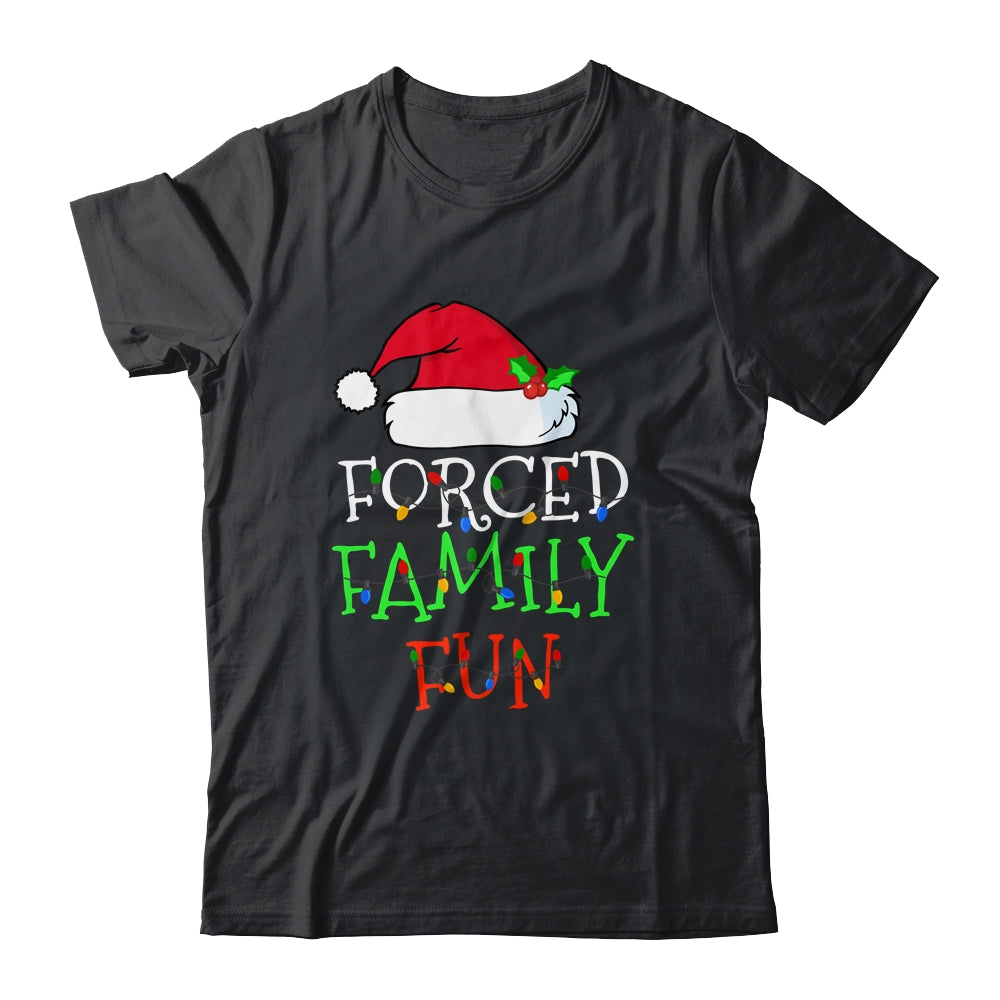 Forced_Family_Fun_Sarcastic_Christmas_Pajama_Family_Funny_Classic_T-Shirt_Black.jpg