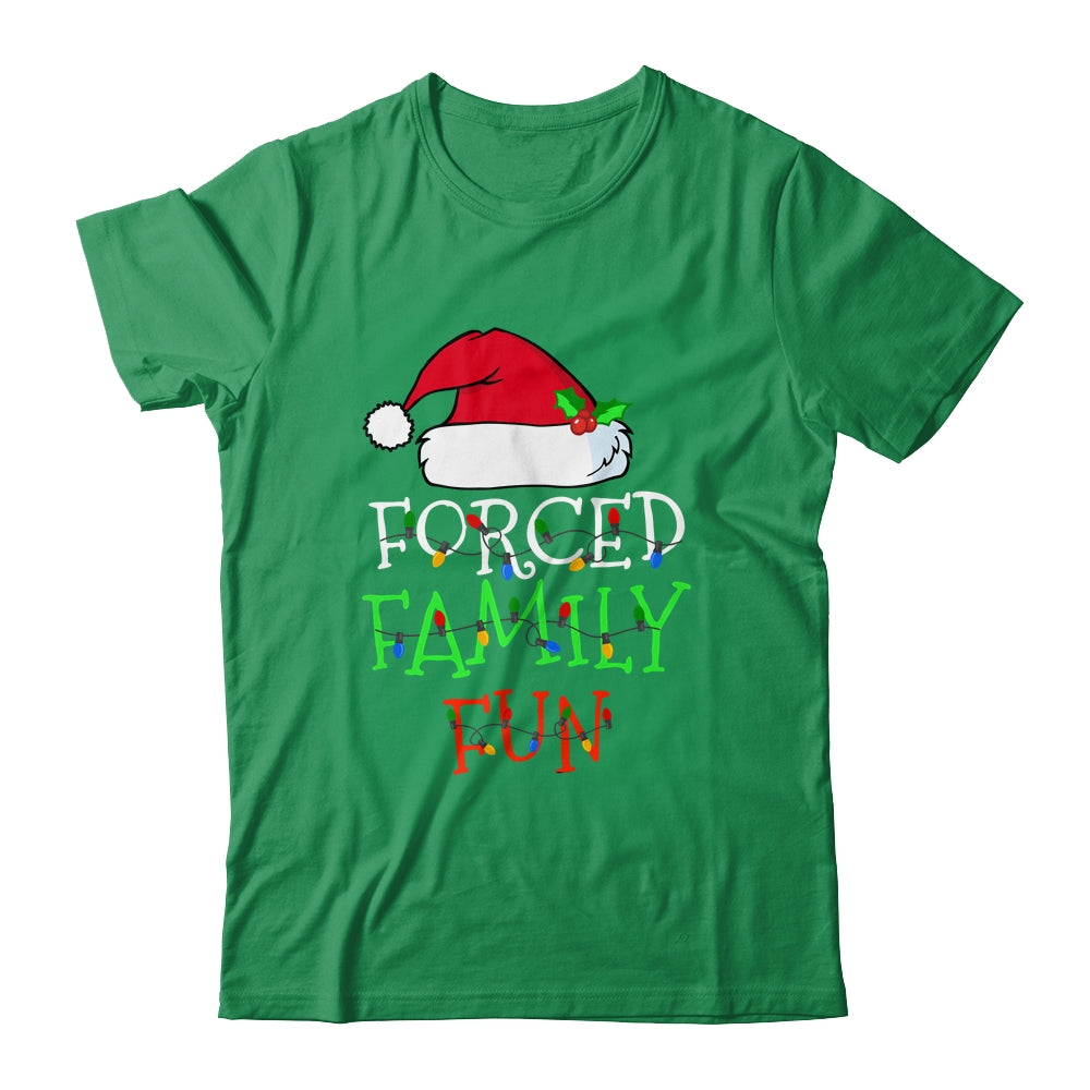 Forced_Family_Fun_Sarcastic_Christmas_Pajama_Family_Funny_Classic_T-Shirt_Irish_Green.jpg