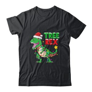 Funny Christmas Dinosaur Kids Christmas Tree Lights Santa