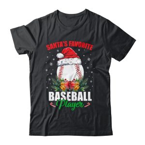 Funny Santas Favorite Baseball Player Christmas Baseball