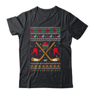 Happy Hockeydays Ugly Christmas Xmas Hockey Men Boys Kids