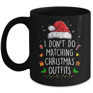 I Dont Do Matching Christmas Outfits But I Do Xmas Couples Mug