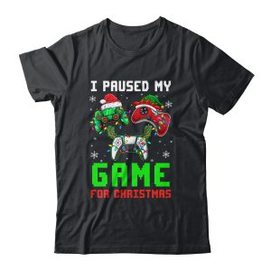 I Paused My Game For Christmas Boys Men Funny Christmas