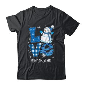 Lunch Lady Love Snowman Xmas Women Winter Season Christmas