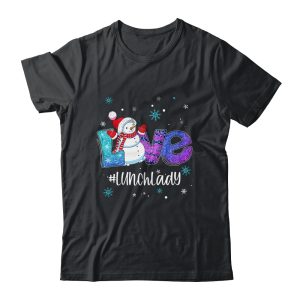Lunch Lady School Love Snowman Winter Season Christmas