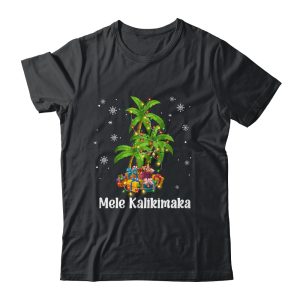 Mele Kalikimaka Hawaiian Christmas Palm Tree Family Xmas