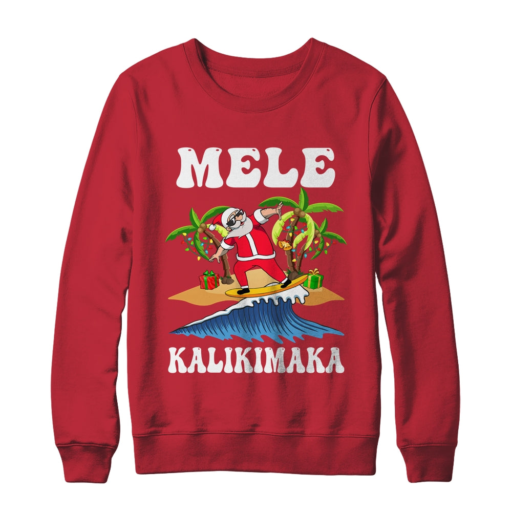 Mele_Kalikimaka_Hawaiian_Hawaii_Christmas_Santa_Surf_Surfing_Crewneck_Sweatshirt_Red.jpg