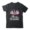 Merry Christmas Pink Leopard Print Christmas Tree Women
