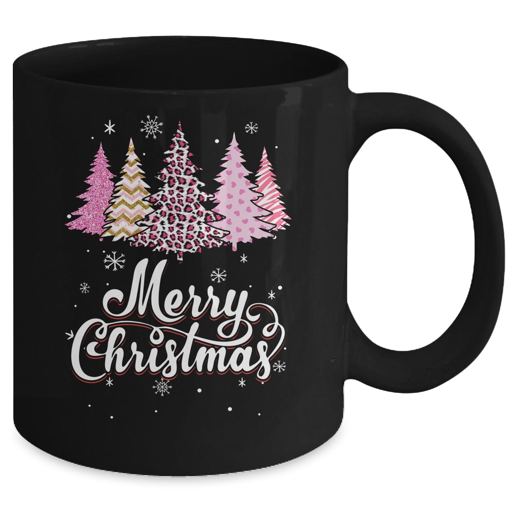 Merry_Christmas_Pink_Leopard_Print_Christmas_Tree_Women_Mug_11oz_Mug_Black_back.jpg