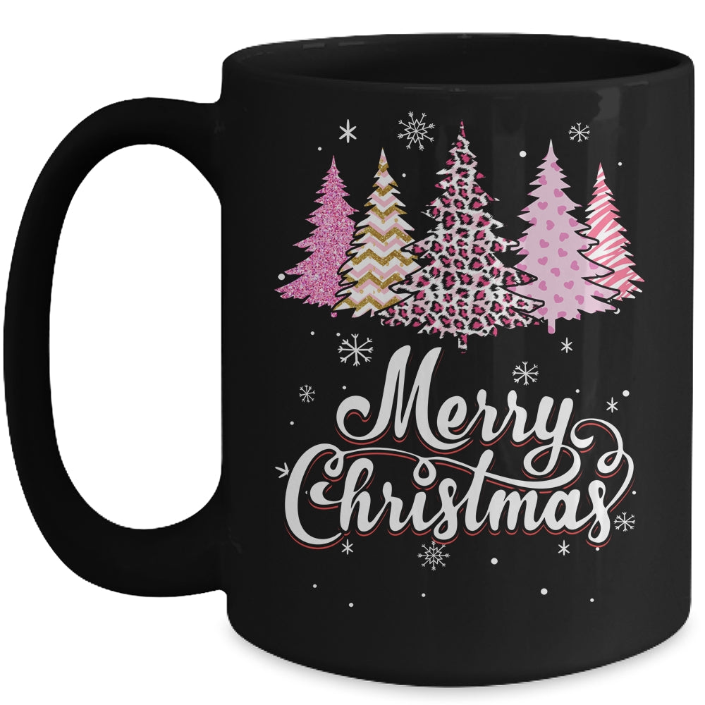 Merry_Christmas_Pink_Leopard_Print_Christmas_Tree_Women_Mug_15oz_Mug_Black_front.jpg