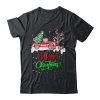 Merry Christmas Red Truck Christmas Tree Lights Snow