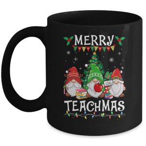 Merry Teachmas Christmas Funny Teacher Xmas Gnome Mug