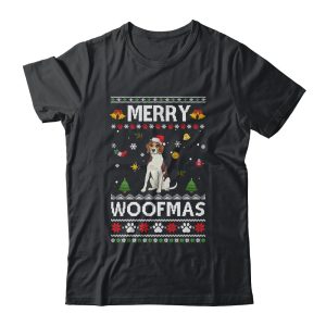 Merry Woofmas Beagle Santa Reindeer Ugly Christmas Sweater