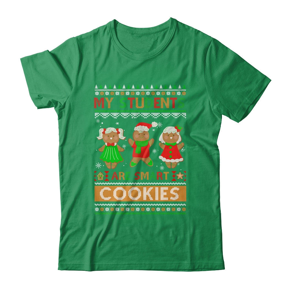 My_Students_Are_Smart_Cookies_For_Ugly_Christmas_Teacher_Classic_T-Shirt_Irish_Green.jpg