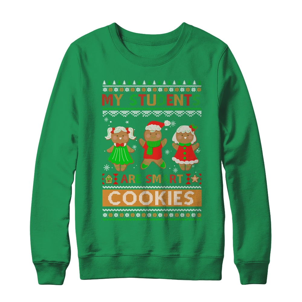 My_Students_Are_Smart_Cookies_For_Ugly_Christmas_Teacher_Crewneck_Sweatshirt_Irish_Green.jpg
