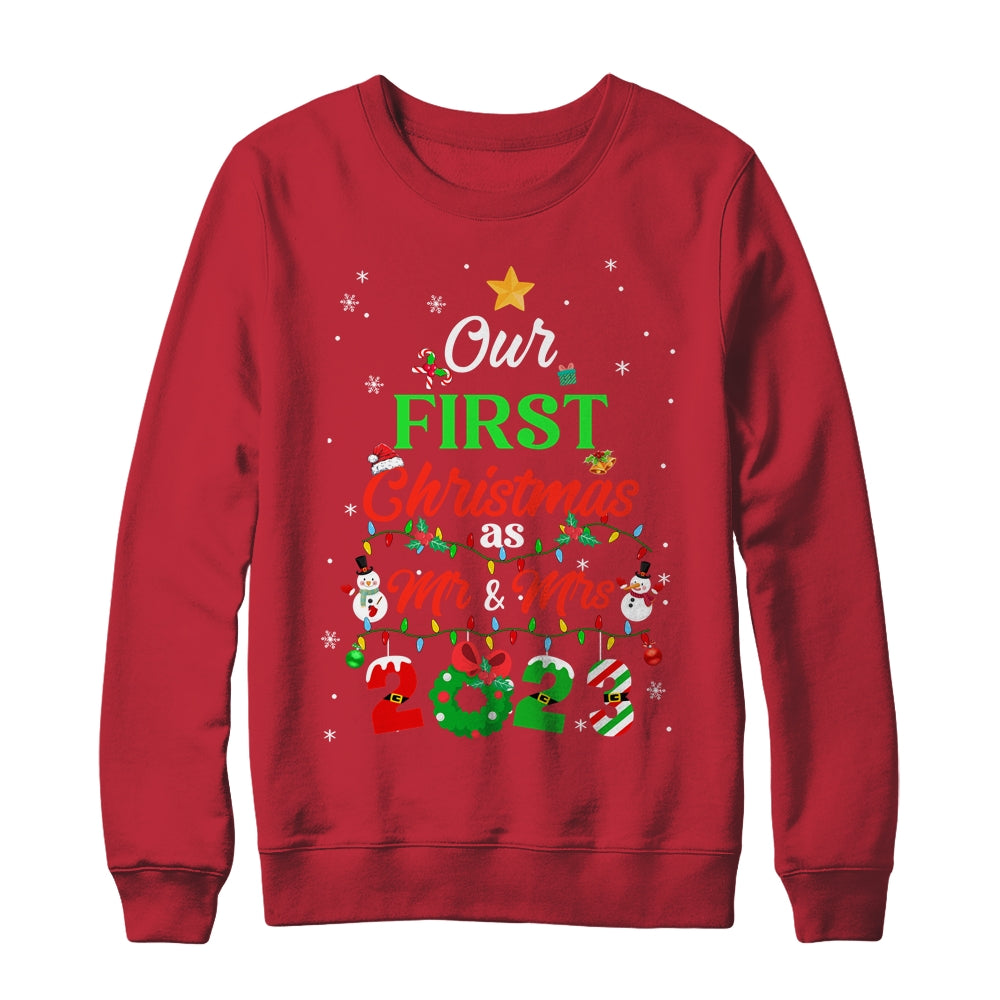 Our_First_Christmas_As_Mr_And_Mrs_2023_Couple_Wife_Husband_Crewneck_Sweatshirt_Red.jpg