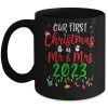 Our First Christmas As Mr Mrs 2023 Funny Christmas Couples Mug