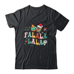 Retro Groovy Fa La La Christmas Cute Santa Hat Xmas Lights