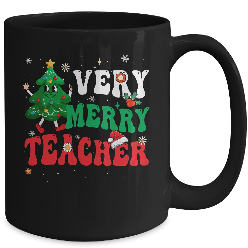 Retro_Groovy_Teacher_Christmas_Very_Merry_Teacher_Mug_15oz_Mug_Black_back.jpg