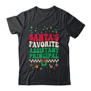 Santa's Favorite Assistant Principal Groovy Retro Christmas