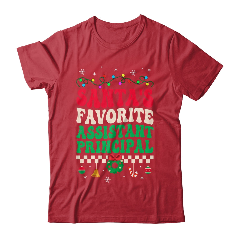 Santa_s_Favorite_Assistant_Principal_Groovy_Retro_Christmas_Classic_T-Shirt_Red.jpg