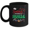 Santas Favorite Nurse Christmas Xmas Nursing Women Mug