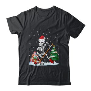Skeleton Ice Hockey Lover Christmas Costume Skates Christmas