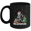 Skeleton Ice Hockey Lover Christmas Costume Skates Christmas Mug