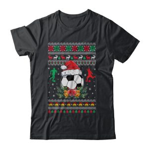 Soccer Christmas Ugly Funny Santa Sport Men Boy